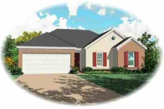 Exterior - Front Elevation for Traditional House Plan #81-166 - 3 bed, 2 bath
