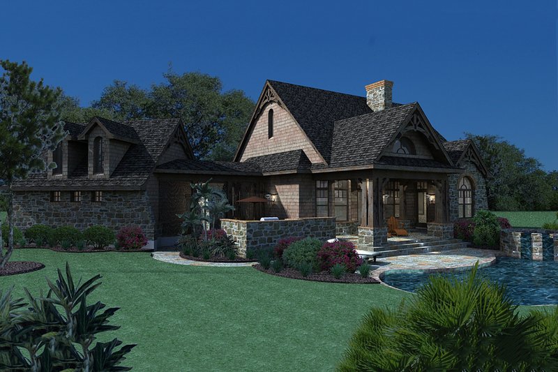 Home Plan - Exterior - Other Elevation 2 for Craftsman House Plan #120-168 - 3 bed, 2.5 bath