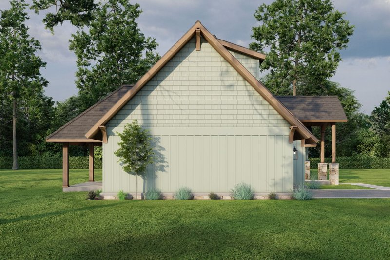 House Blueprint - Exterior - Other Elevation 1 for Craftsman House Plan #17-2259 - 3 bed, 1.5 bath