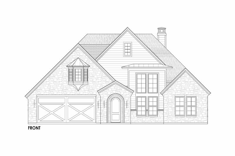 Home Plan - Exterior - Front Elevation 5 for Tudor House Plan #1096-91 - 4 bed, 2.5 bath