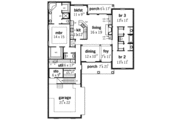 European Style House Plan - 3 Beds 2.5 Baths 2298 Sq/Ft Plan #16-309 