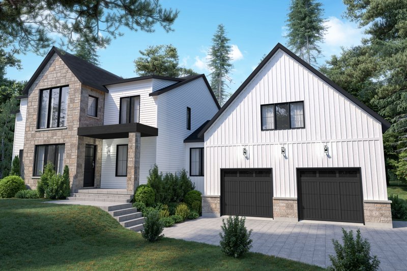 Architectural House Design - Craftsman Exterior - Front Elevation Plan #23-2743