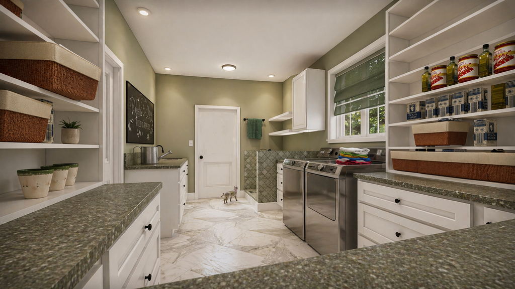 Interior - Laundry 2 for Country House Plan #44-259 - 3 bed, 2 bath
