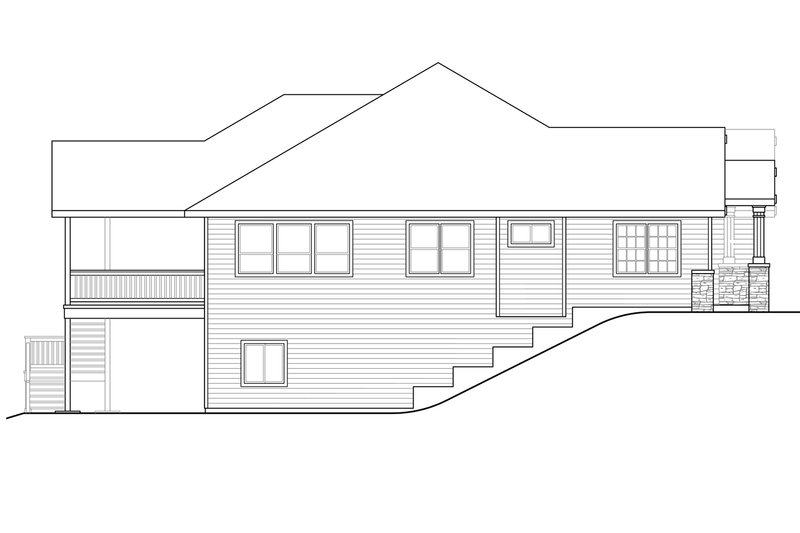 House Blueprint - Exterior - Other Elevation for Craftsman House Plan #124-1002 - 3 bed, 2.5 bath