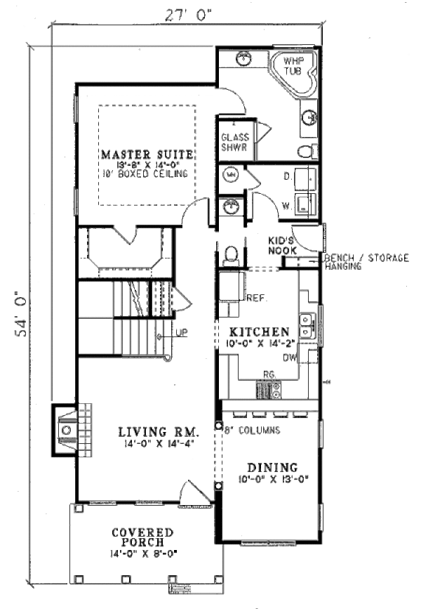 House Design - Southern Floor Plan - Main Floor Plan #17-2032