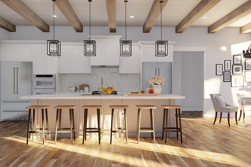 Architectural House Design - Interior - Kitchen for European House Plan #923-17 - 4 bed, 4.5 bath
