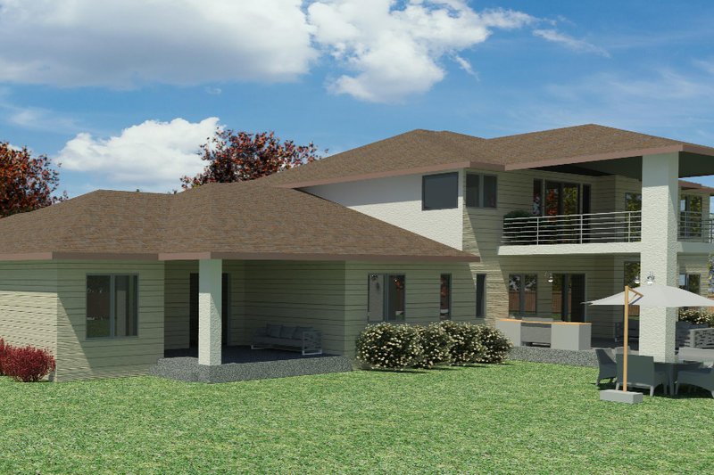 House Blueprint - Exterior - Other Elevation 2 for Mediterranean House Plan #1066-111 - 7 bed, 6.5 bath