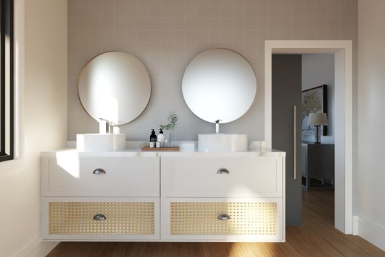 Interior - Master Bathroom for Barndominium House Plan #1064-311 - 2 bed, 2 bath