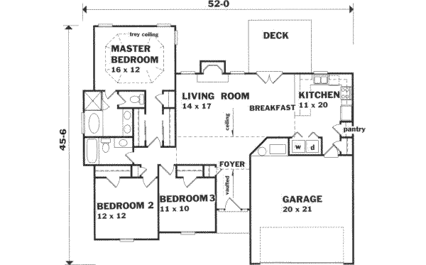 Traditional Floor Plan - Main Floor Plan #129-139