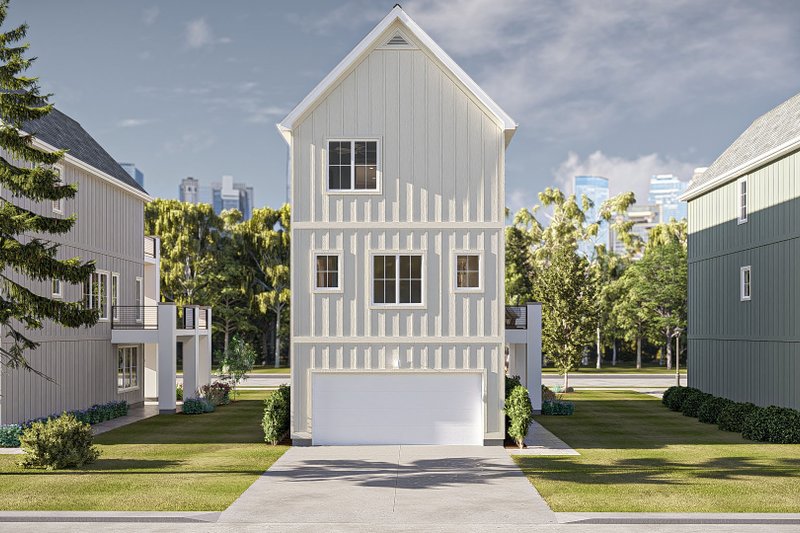 Home Plan - Exterior - Rear Elevation for Farmhouse House Plan #455-409 - 3 bed, 2.5 bath