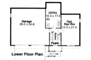 Traditional Style House Plan - 3 Beds 2 Baths 1607 Sq/Ft Plan #312-318 
