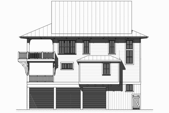 Exterior - Other Elevation 1 for Beach House Plan #901-118 - 4 bed, 2.5 bath