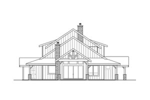 Exterior - Other Elevation for Farmhouse House Plan #124-1253 - 5 bed, 5.5 bath