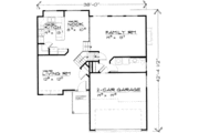 Modern Style House Plan - 3 Beds 2.5 Baths 1469 Sq/Ft Plan #308-132 
