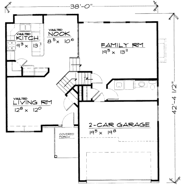 Modern Floor Plan - Main Floor Plan #308-132
