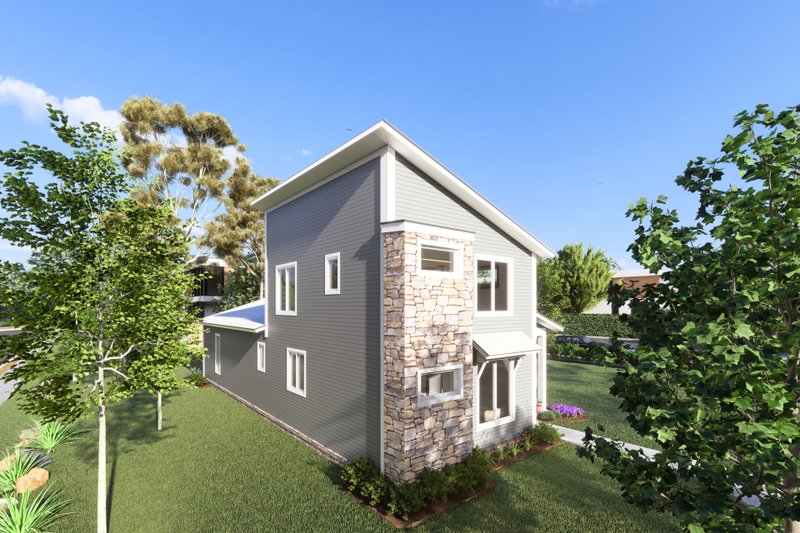 House Blueprint - Exterior - Other Elevation 6 for Modern House Plan #513-2219 - 3 bed, 2.5 bath