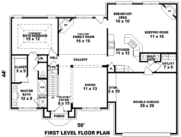 European Floor Plan - Main Floor Plan #81-1444