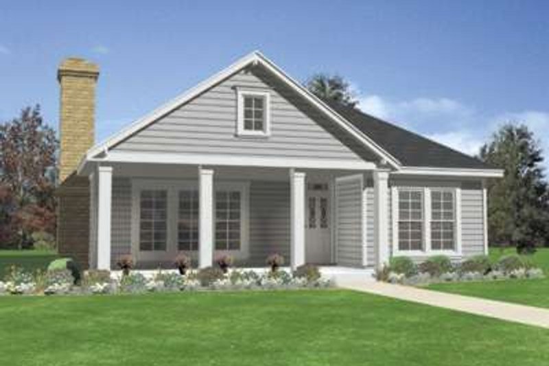 Architectural House Design - Southern Exterior - Front Elevation Plan #410-293