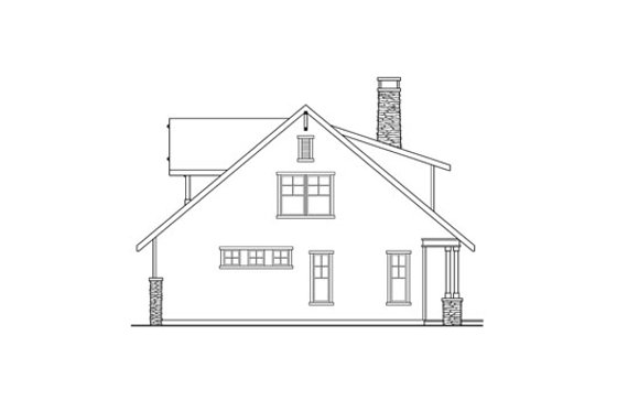 Exterior - Other Elevation 1 for Craftsman House Plan #124-208 - 3 bed, 3.5 bath