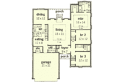 Traditional Style House Plan - 3 Beds 2 Baths 1775 Sq/Ft Plan #16-135 