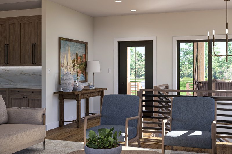 Home Plan - Interior - Entry for Beach House Plan #455-594 - 1 bed, 2 bath