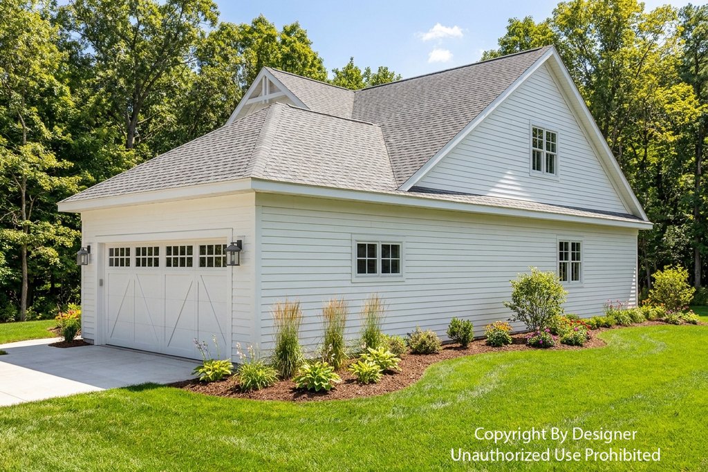Exterior - Front Elevation 3 for Farmhouse House Plan #51-1522 - 3 bed, 3.5 bath