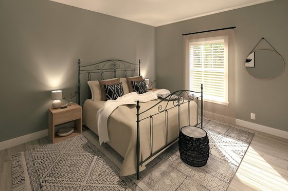 Interior - Bedroom 2 for Traditional House Plan #44-253 - 4 bed, 3 bath