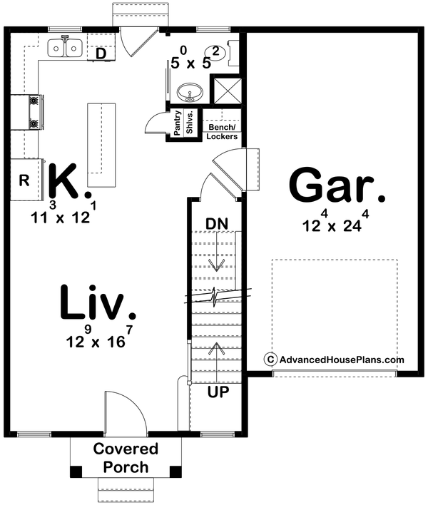 Dream House Plan - Modern Floor Plan - Main Floor Plan #455-571