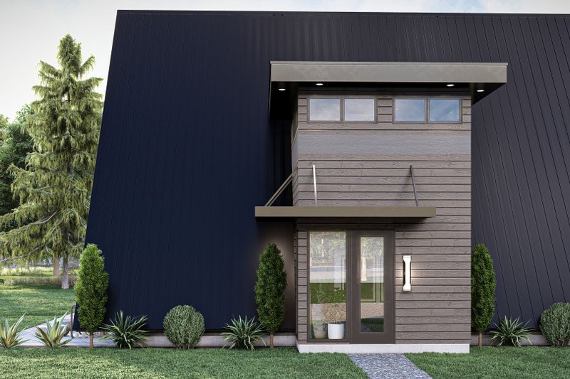 House Blueprint - Exterior - Other Elevation 1 for Cabin House Plan #455-484 - 3 bed, 2 bath