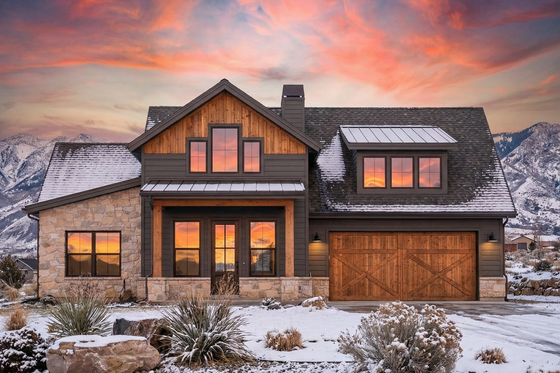 Exterior - Front Elevation 3 for Country House Plan #1096-111 - 3 bed, 2 bath