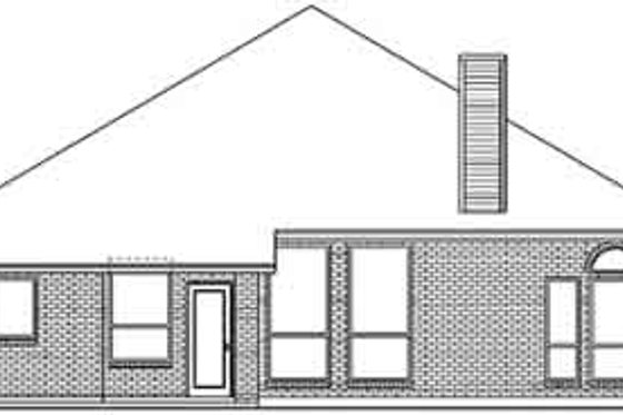 Exterior - Rear Elevation for Traditional House Plan #84-233 - 5 bed, 2 bath