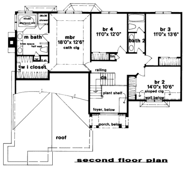 European Floor Plan - Upper Floor Plan #328-133