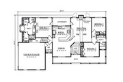 Country Style House Plan - 3 Beds 2 Baths 1684 Sq/Ft Plan #42-409 