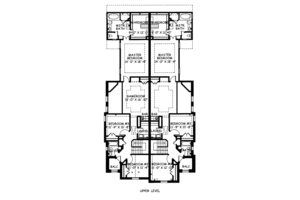 Floor Plan - Upper Floor for European House Plan #141-347 - 3 bed, 2.5 bath
