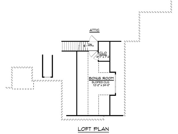 House Design - Traditional Floor Plan - Upper Floor Plan #1064-203