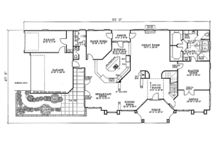 Floor Plan - Main Floor House Plan #17-277 - 3 bed, 2.5 bath