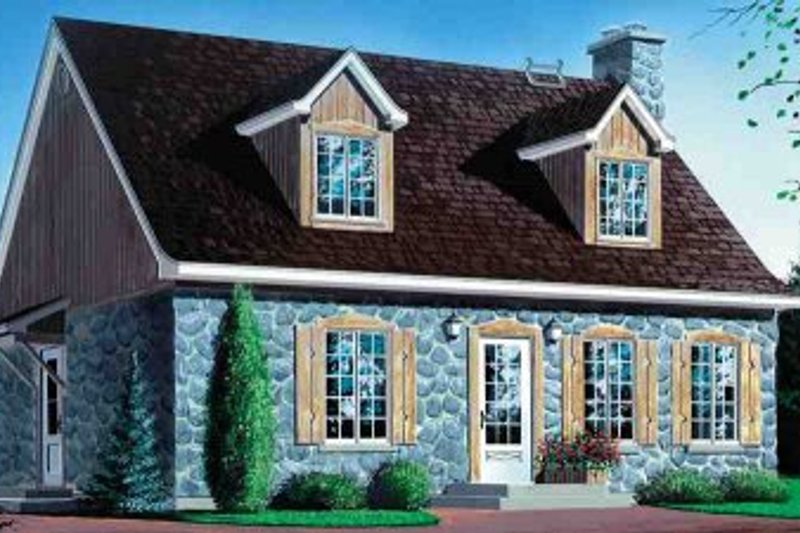 Cottage Style House Plan - 4 Beds 2 Baths 1833 Sq/Ft Plan #25-4087