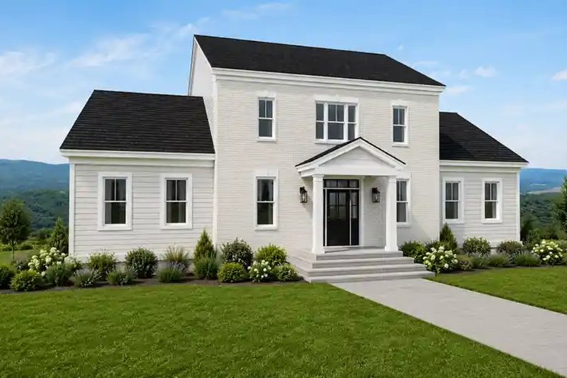 Dream House Plan - Exterior - Front Elevation 2 for Colonial House Plan #1116-46 - 4 bed, 4 bath