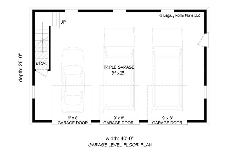 Architectural House Design - Floor Plan - Main Floor for Traditional House Plan #932-617, 0 bath