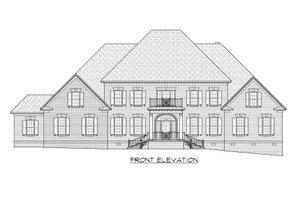 Exterior - Front Elevation 4 for Classical House Plan #1054-53 - 5 bed, 5.5 bath
