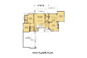 Floor Plan - Main Floor for Contemporary House Plan #1066-193 - 5 bed, 6.5 bath