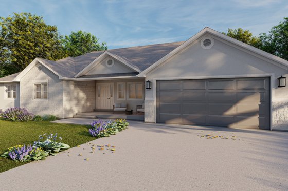 Exterior - Front Elevation 5 for Traditional House Plan #1060-191 - 3 bed, 2 bath