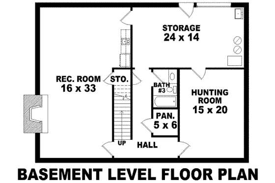 Floor Plan - Other Floor for Southern House Plan #81-771 - 3 bed, 3.5 bath