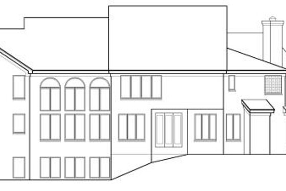 Exterior - Rear Elevation for Traditional House Plan #67-866 - 4 bed, 5.5 bath