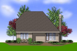 Exterior - Rear Elevation for Traditional House Plan #48-568 - 3 bed, 2.5 bath