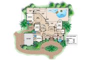 Mediterranean Style House Plan - 5 Beds 4.5 Baths 4354 Sq/Ft Plan #27-375 
