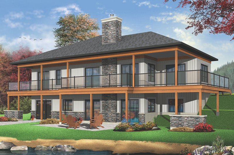 Home Plan - Exterior - Rear Elevation for Craftsman House Plan #23-2712 - 4 bed, 2.5 bath