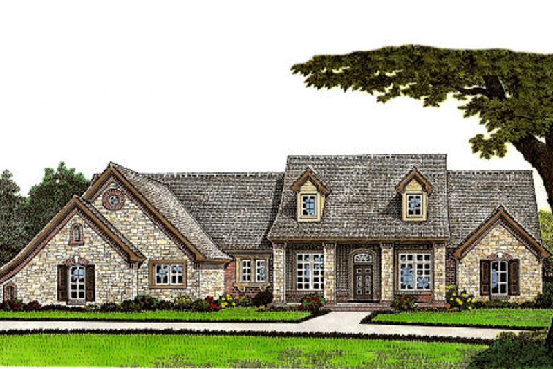 Home Plan - European Exterior - Front Elevation Plan #310-652