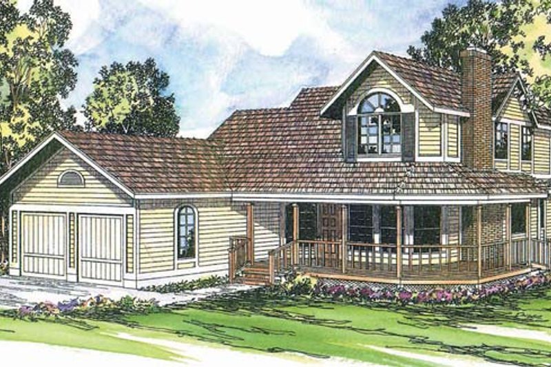 House Plan Design - Traditional Exterior - Front Elevation Plan #124-109