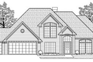 Traditional Exterior - Front Elevation Plan #65-273